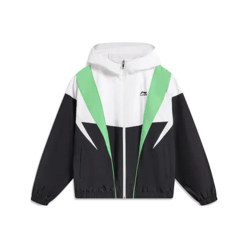 LiNing Sports Trend Series Trench Coat Men's Standard White Black