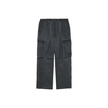 Izzue Logo embroidery Crinkled Cargo Trousers