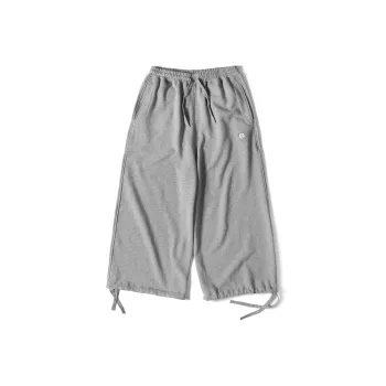 DAKYAM Straight Thickened Sports Pants Unisex Gray