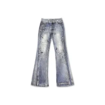 WANNA LAB Jeans Unisex Ice Blue Stain