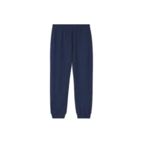 Burberry Knitted Sweatpants Men Dark Royal Blue