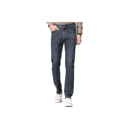 Red bean Jeans Men Dark Gray