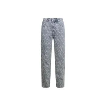 Valeria Obbaco Valeria Obbaco Check Collection Jeans Unisex Blue