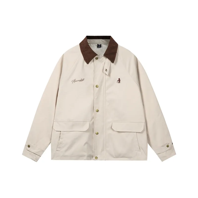 WARNING LIGHT Jackets Coats Unisex Ivory-0
