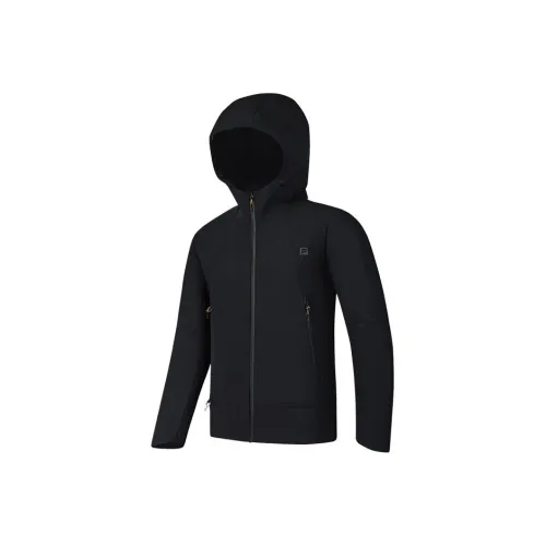FILA x DUNHUANGBOWUGUAN LIANMINGKUAN EXPLORER Jackets Coats Men's Pitch Black