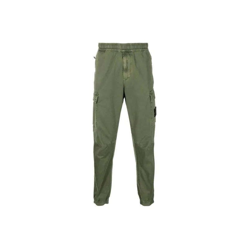 STONE ISLAND Logo Patch Cargo Pants-0