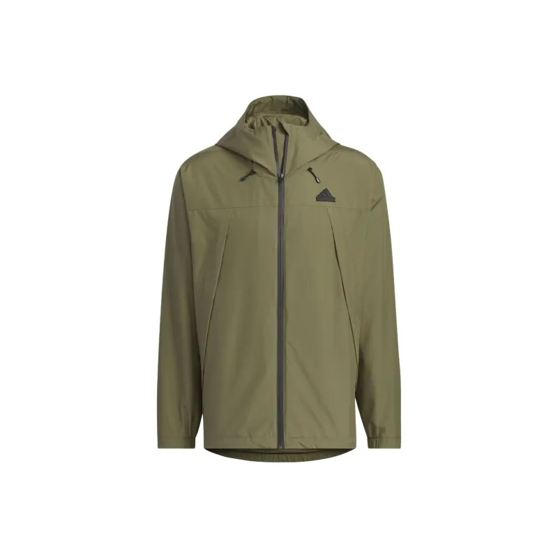 Adidas Woven Jacket Jackets Coats Men's Strata Olive Green-0