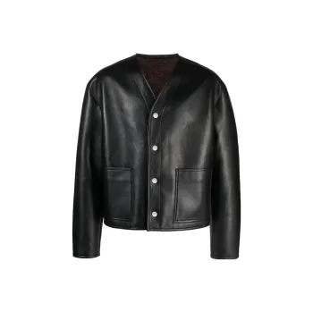 NANUSHKA Faux leather Bomber Jacket