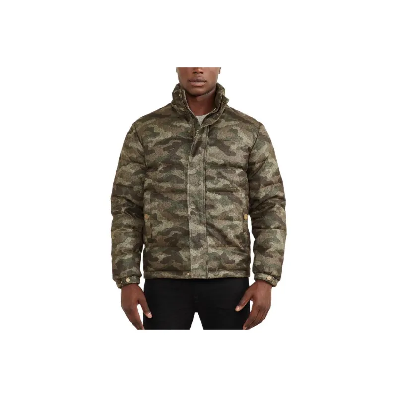 GUESS Jackets Coats Men's Army Green-0