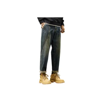 FASTFISH Jeans Men's Vintage Blue