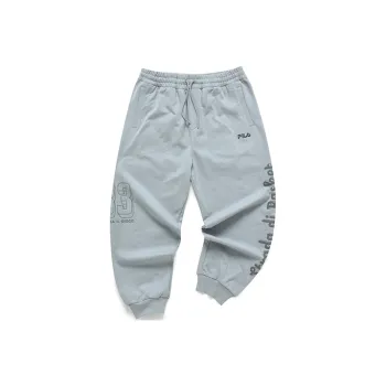 FILA FUSION Knitted Sweatpants Men Slate Stone Gray