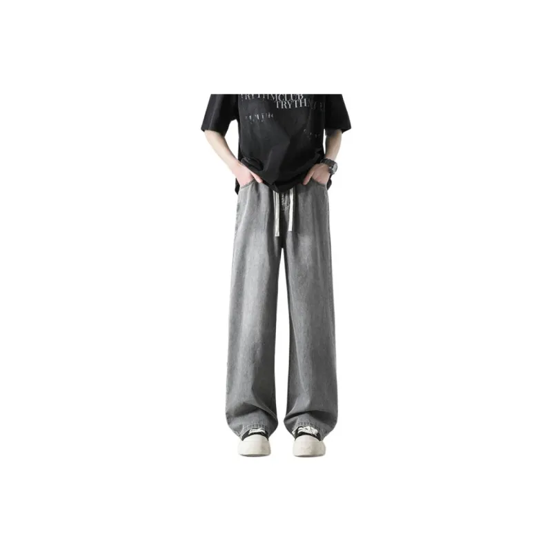 WARNING LIGHT Jeans Unisex Black-8