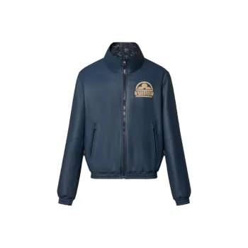 LOUIS VUITTON Monogram Reversible Leather Mix Blouson