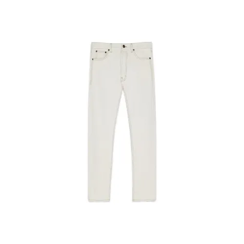 SAINT LAURENT FW22 Jeans Men's Ivory
