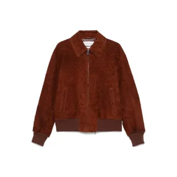Alexander McQueen Distressed Zip Up Bomber Jacket