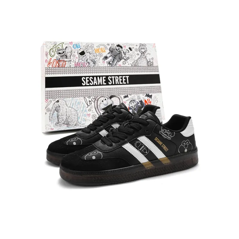 SESAME STREET Height Increasing Balance Support Abrasion Resistant Lightweight Slip Resistant Skateboard Shoes Unisex-23