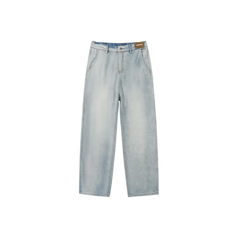 THREE-BODY Jeans Unisex Light Blue-0