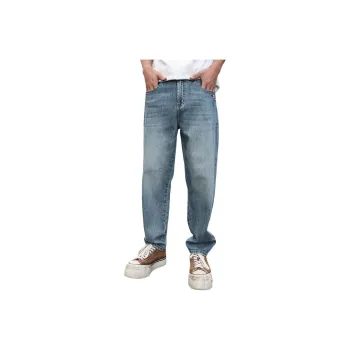 SONGS ALONG Jeans Unisex Light Blue