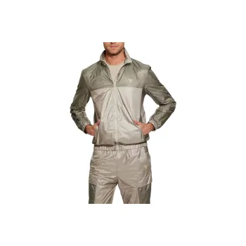 GUESS Wilfred Full-Zip Track Jacket Jackets Coats Men's Olive