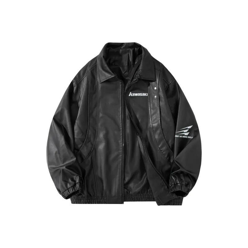 Kawasaki Jackets Coats Unisex Black-2