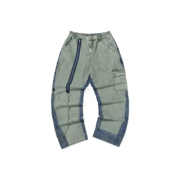 GENANX Jeans Unisex Army Green