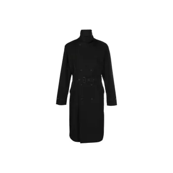 Burberry Trench Coats Men Black