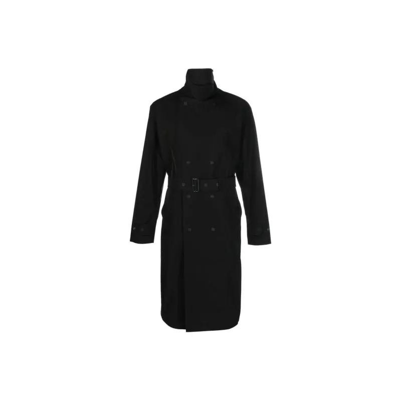 Burberry Trench Coats Men Black-0