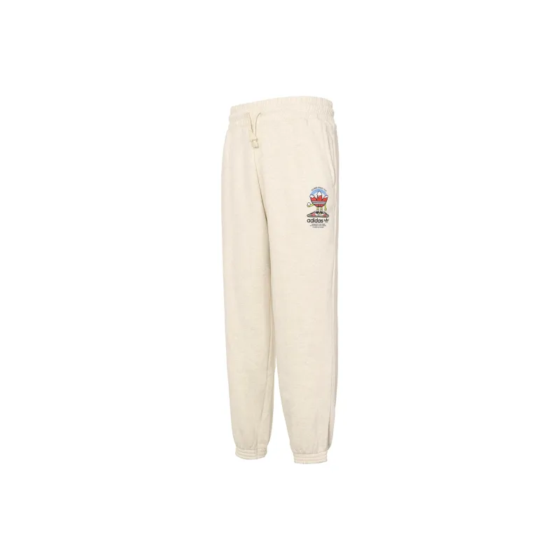 Adidas Originals Knitted Sweatpants Unisex Ivory White-0