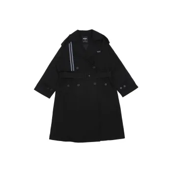 Nerdy Trench Coats Unisex Black