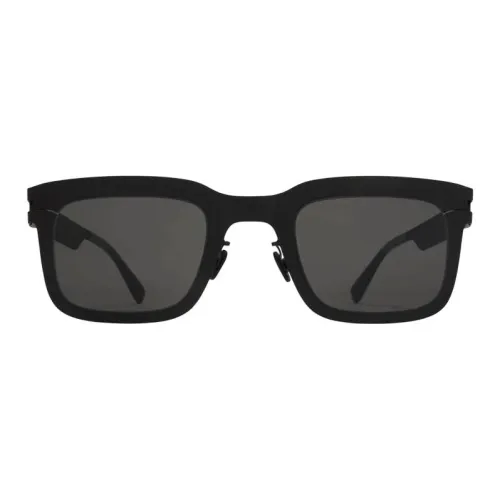 MYKITA Stainless Steel Silicone Round Sunglasses Unisex Black