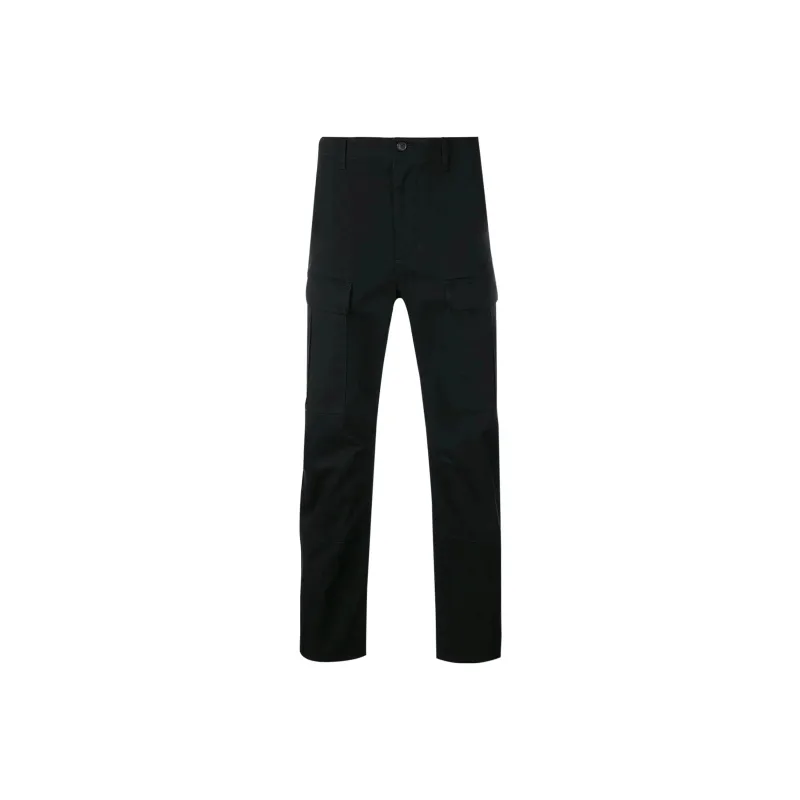 Balenciaga Cropped Slim Fit Cotton Twill Cargo Trousers-0