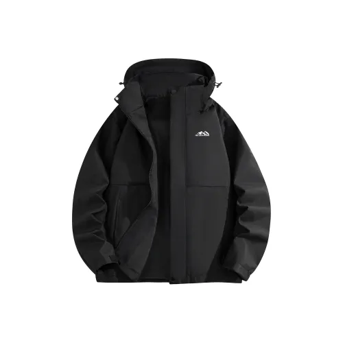 T&D JOJO Jackets Coats Unisex Black