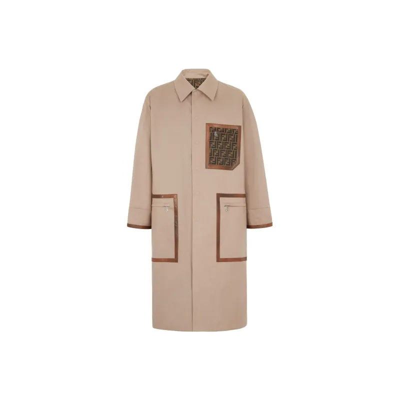 FENDI Button up Mid length Trench Coat-0