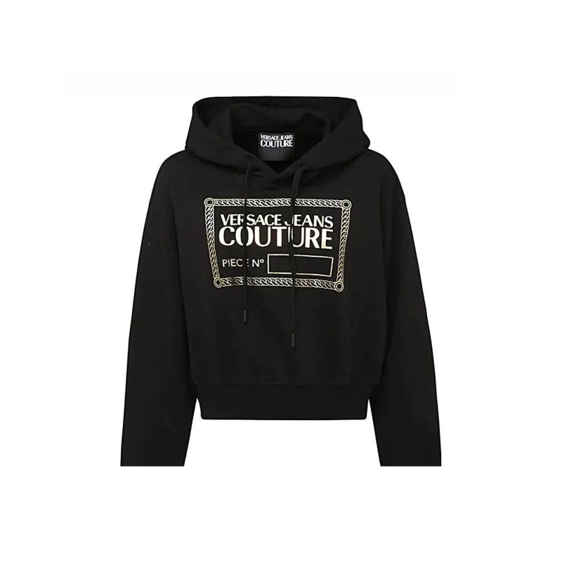 VERSACE JEANS COUTURE Logo Printed Drawstring Hoodie-4