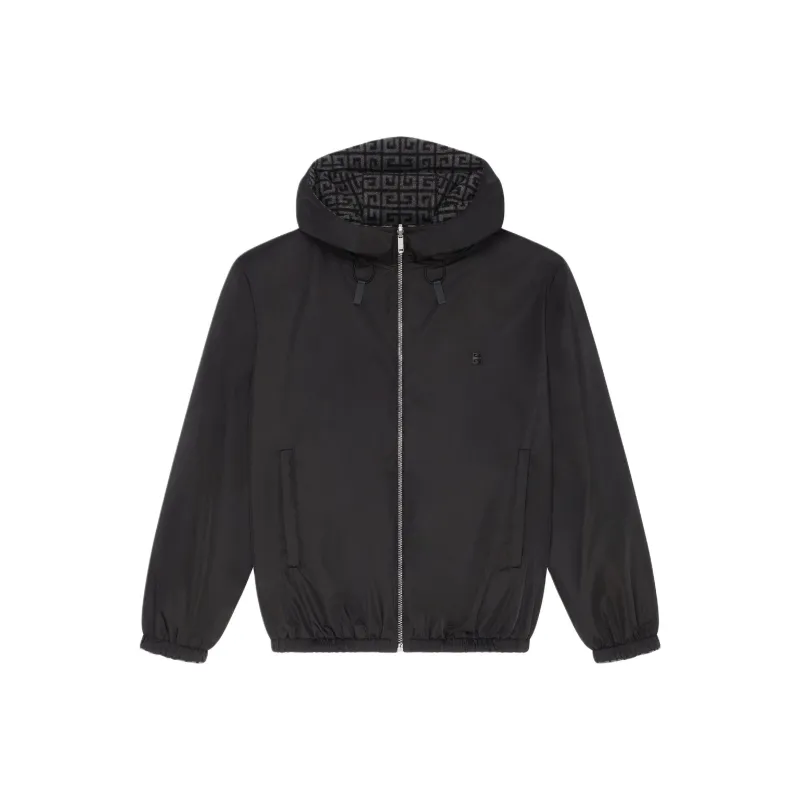 Givenchy Monogrammed Zip Up Jacket-0