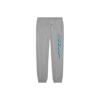 GUCCI Knitted Sweatpants Men Gray