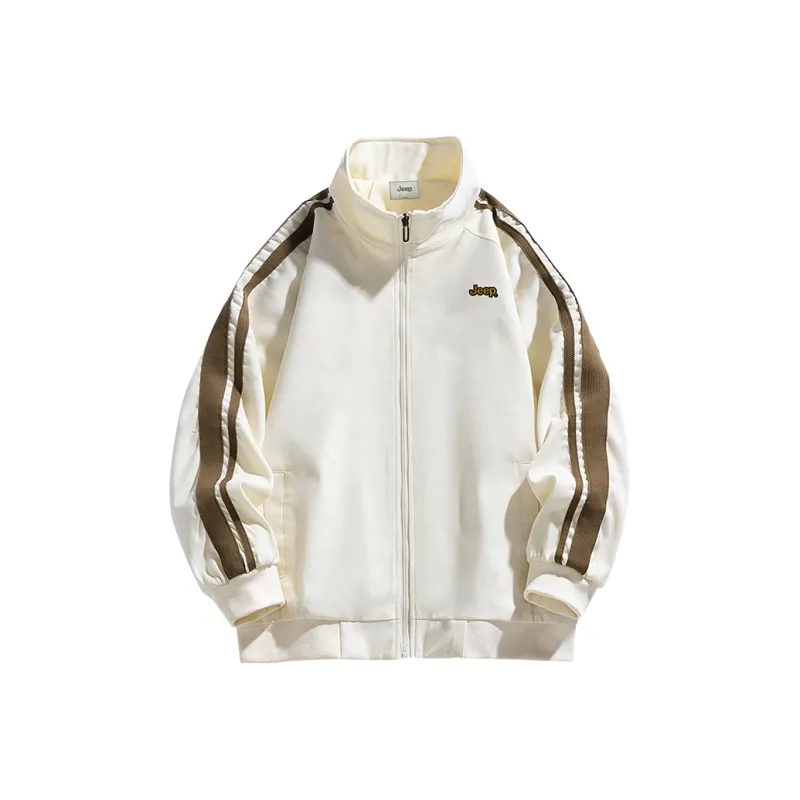 Jeep JEEP Retro Sports Stand Collar Jackets Unisex-0