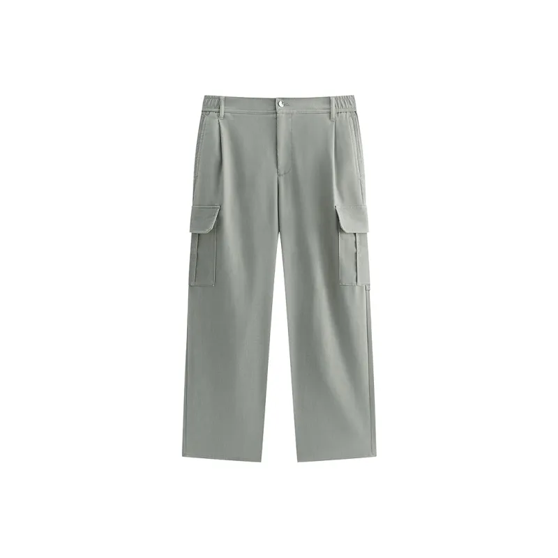 PEACEBIRD MEN Jeans Men's Light Gray Green 1-0