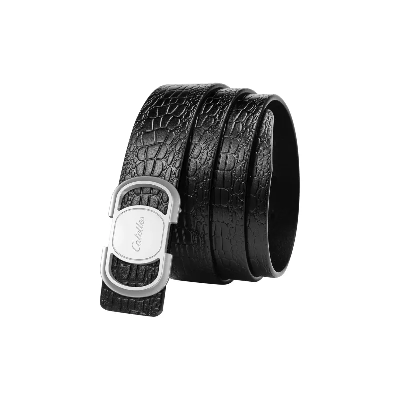 CATELLES Top Grain Cow Leather Belts Men's 3.5cm-1