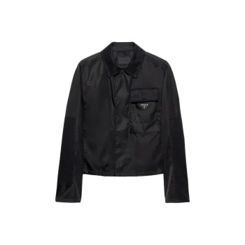 PRADA Logo Plaque Long Sleeved Jacket