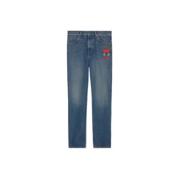 GUCCI Love Parade Jeans Men Blue