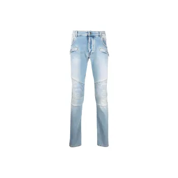 BALMAIN SS22 Jeans Men's Light Blue