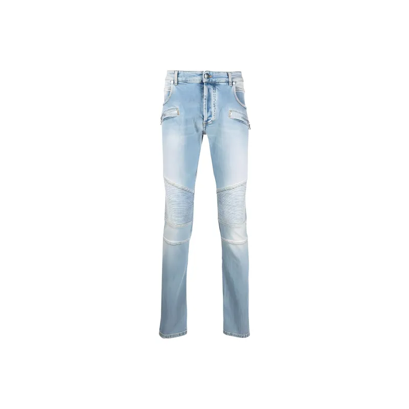 BALMAIN SS22 Jeans Men's Light Blue-0