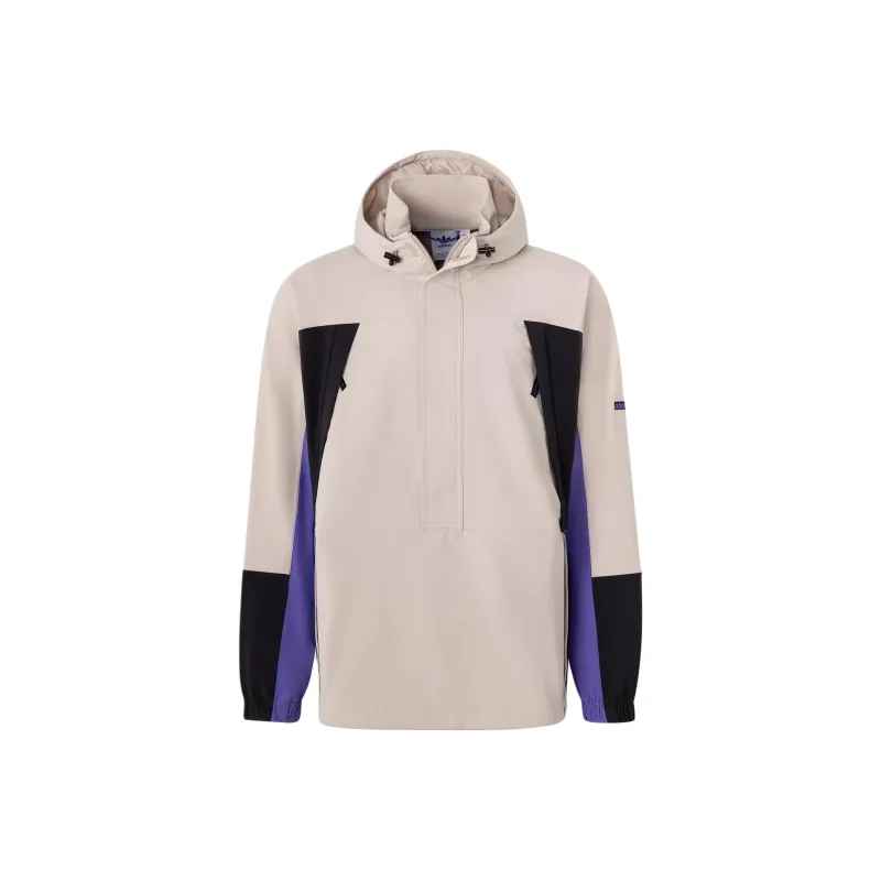 Adidas Originals Colorblock Anorak Jackets Coats Men's Earth Brown-0