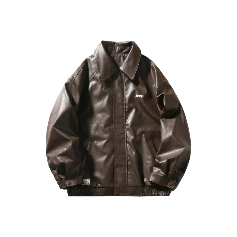 Jeep Leather Jackets Unisex-4