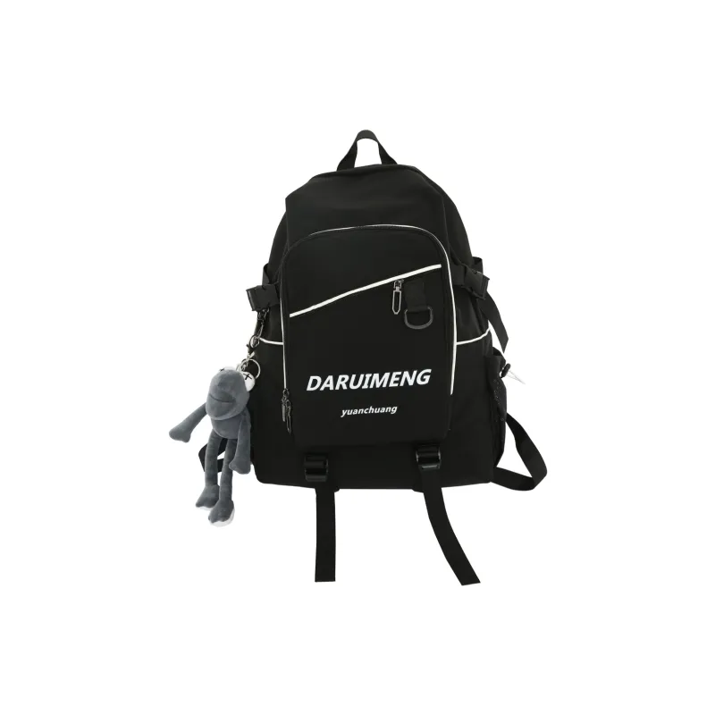 URBAN FOREST Nylon Backpack Unisex Blue/Red/Black/White-13
