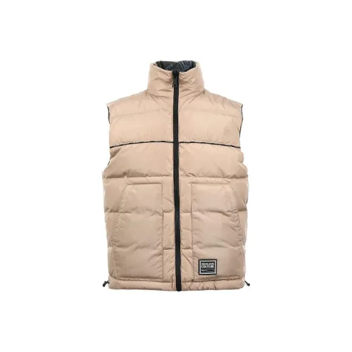 VERSACE JEANS COUTURE Logo print Reversible Padded Gilet