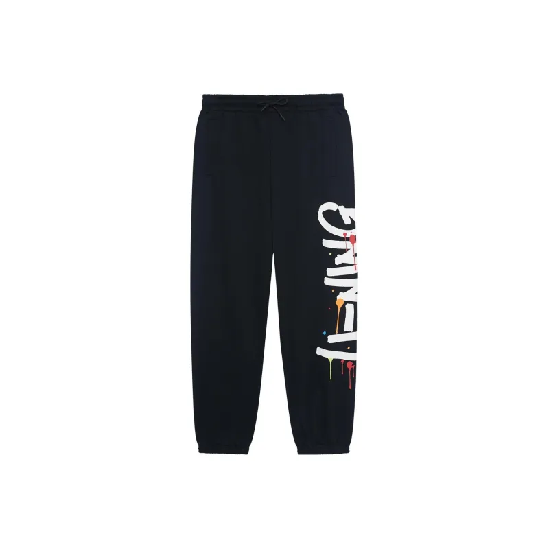 LiNing Sports Fashion Collection Knitted Sweatpants Men's Black-0