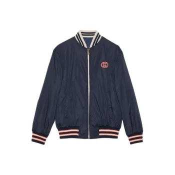 GUCCI SS24 Jackets Coats Men's Dark Blue
