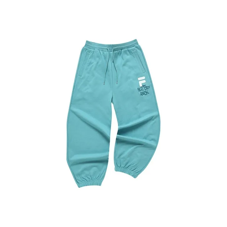 FILA FUSION Knitted Sports Pants Men's Ore Blue-0